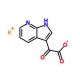 alfa-oxo-1H-Pyrrolo-[2,3b]pyridine-3-acetic acid monopotassium salt - chemical structure image