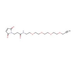 Alkyne-PEG<sub>4</sub>-maleimide - chemical structure image