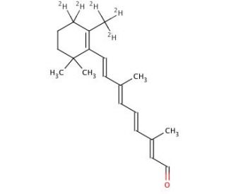 all-trans Retinal-d5 (CAS 1217234-58-6) - chemical structure image