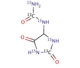 Allantoin-13C2,15N4 (CAS 1219402-51-3) - chemical structure image