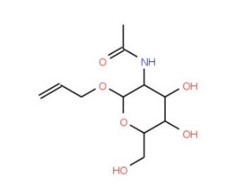 Allyl 2-acetamido-2-deoxy-b-D-glucopyranoside (CAS 54400-77-0) - chemical structure image