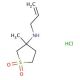 Allyl-(3-methyl-1,1-dioxo-tetrahydro-1lambda*6*-thiophen-3-yl)-amine hydrochloride - chemical structure image
