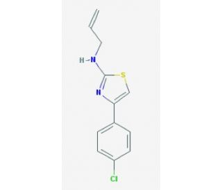 Allyl-[4-(4-chloro-phenyl)-thiazol-2-yl]-amine - chemical structure image
