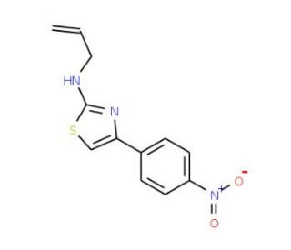 Allyl-[4-(4-nitro-phenyl)-thiazol-2-yl]-amine (CAS 5898-41-9) - chemical structure image