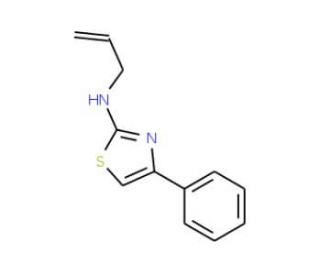 Allyl-(4-phenyl-thiazol-2-yl)-amine (CAS 21344-73-0) - chemical structure image