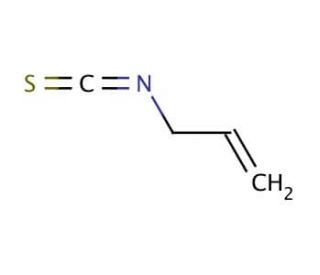 Allyl isothiocyanate (CAS 57-06-7) - chemical structure image