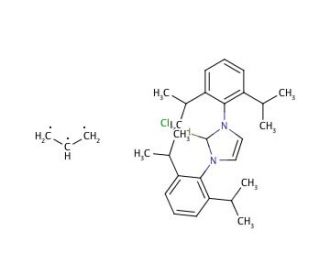 Allyl[1,3-bis(2,6-diisopropylphenyl)imidazol-2-ylidene]palladium(II) chloride (CAS 478980-03-9) - chemical structure image