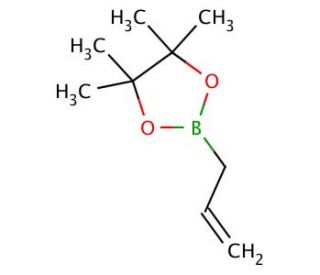Allylboronic acid pinacol ester (CAS 72824-04-5) - chemical structure image