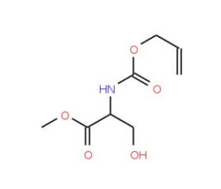 Allyloxycarbonyl-L-serine methyl ester (CAS 136194-92-8) - chemical structure image