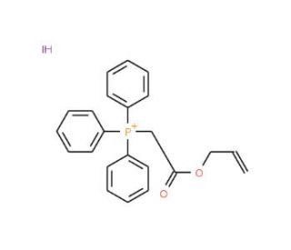 (Allyloxycarbonylmethyl)triphenylphosphonium iodide (CAS 206557-04-2) - chemical structure image