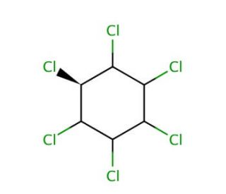 &alpha;-1,2,3,4,5,6-Hexachlorocyclohexane (CAS 319-84-6) - chemical structure image
