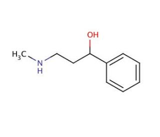 &alpha;-[2-(Methylamino)ethyl]benzyl alcohol (CAS 42142-52-9) - chemical structure image
