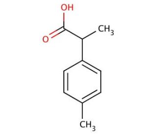 &alpha;,4-Dimethylphenylacetic acid (CAS 938-94-3) - chemical structure image