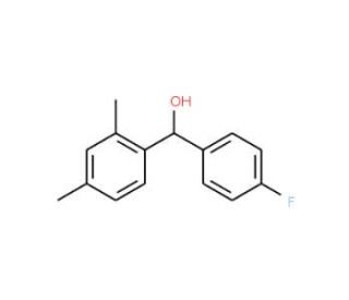 &alpha;-(4-Fluorophenyl)-2,4-dimethylbenzenemethanol (CAS 356040-80-7) - chemical structure image