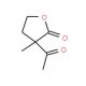 Alpha-acetyl-alpha-methyl-gamma-butyrolactone (CAS 1123-19-9) - chemical structure image