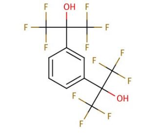 &alpha;,&alpha;,&alpha;&prime;,&alpha;&prime;-Tetrakis(trifluoromethyl)-1,3-benzenedimethanol (CAS 802-93-7) - chemical structure image