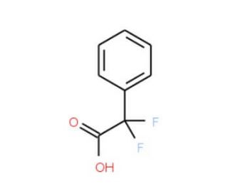 &alpha;,&alpha;-Difluorophenylacetic acid (CAS 360-03-2) - chemical structure image