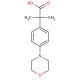 α,α-Dimethyl-4-(4-morpholinyl)benzeneacetic Acid (CAS 1018614-94-2) - chemical structure image