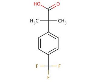 &alpha;,&alpha;-Dimethyl-4-(trifluoromethyl)benzeneacetic Acid (CAS 32445-89-9) - chemical structure image