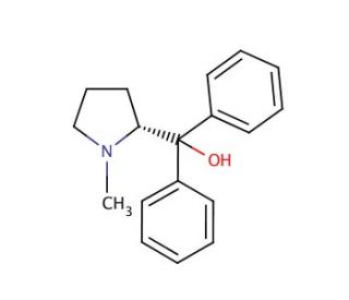 &alpha;,&alpha;-Diphenyl-N-methyl-D-prolinol (CAS 144119-12-0) - chemical structure image