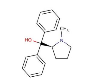&alpha;,&alpha;-Diphenyl-N-methyl-L-prolinol (CAS 110529-22-1) - chemical structure image