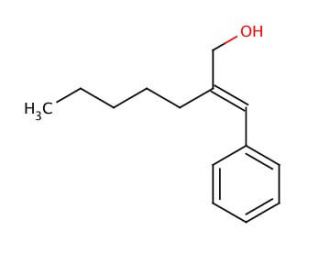 &alpha;-Amylcinnamyl alcohol (CAS 101-85-9) - chemical structure image