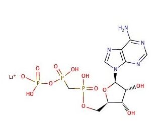 &alpha;,&beta;-Methyleneadenosine 5&prime;-triphosphate lithium salt (CAS 104809-20-3) - chemical structure image