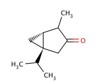 α,β-Thujone (CAS 76231-76-0) - chemical structure image