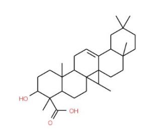 &alpha;-Boswellic acid (CAS 471-66-9) - chemical structure image