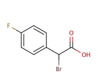 &alpha;-Bromo-4-fluorophenylacetic acid (CAS 29270-33-5) - chemical structure image