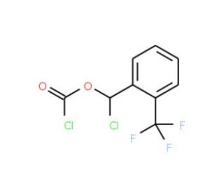 &alpha;-Chloro-2-(trifluoromethyl)benzyl chloroformate (CAS 206986-86-9) - chemical structure image