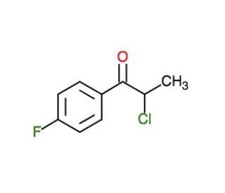 &alpha;-Chloro-4&prime;-fluoropropiophenone (CAS 81112-09-6) - chemical structure image