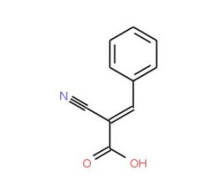 &alpha;-Cyanocinnamic acid (CAS 1011-92-3) - chemical structure image