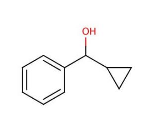 α-Cyclopropylbenzyl alcohol (CAS 1007-03-0) - chemical structure image