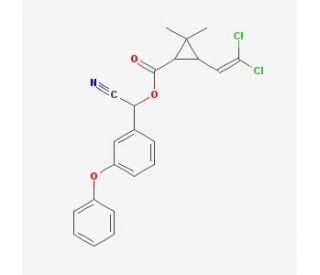 &alpha;-Cypermethrin (CAS 67375-30-8) - chemical structure image
