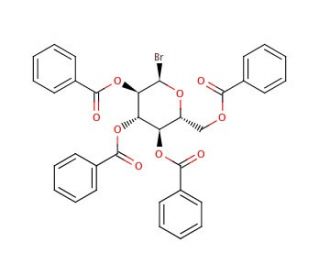 &alpha;-D-Glucopyranosyl bromide tetrabenzoate (CAS 14218-11-2) - chemical structure image