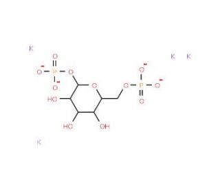 &alpha;-D-Glucose 1,6-bisphosphate potassium salt (CAS 91183-87-8) - chemical structure image