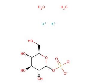 α-D-Glucose 1-phosphate dipotassium salt (CAS 5996-14-5) - chemical structure image