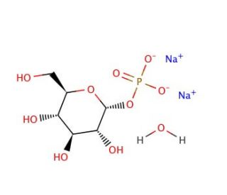 &alpha;-D-Glucose 1-phosphate disodium salt (CAS 56401-20-8) - chemical structure image