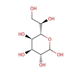 &alpha;-D-Mannoheptose (CAS 87172-53-0) - chemical structure image
