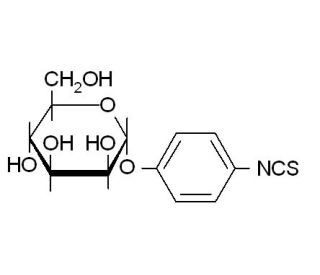 &alpha;-D-Mannopyranosylphenyl isothiocyanate (CAS 96345-79-8) - chemical structure image