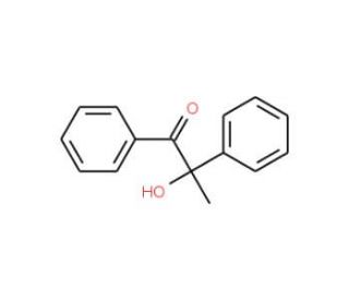 &alpha;-Hydroxy-&alpha;-methylbenzyl phenyl ketone (CAS 5623-26-7) - chemical structure image