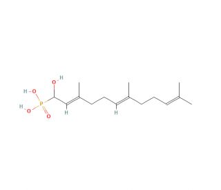 &alpha;-hydroxy Farnesyl Phosphonic Acid (CAS 148796-53-6) - chemical structure image