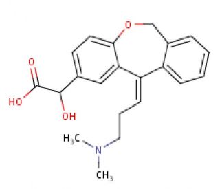 &alpha;-Hydroxy olopatadine - chemical structure image