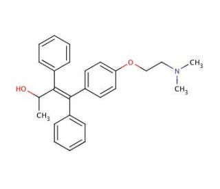 &alpha;-Hydroxy Tamoxifen (CAS 97151-02-5) - chemical structure image
