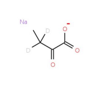 &alpha;-Ketobutyric Acid-13C,d2 Sodium Salt - chemical structure image