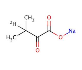&alpha;-Ketoisovaleric Acid-3-d Sodium Salt (CAS 360769-16-0) - chemical structure image