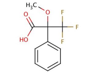 &alpha;-Methoxy-&alpha;-(trifluoromethyl)phenylacetic acid (CAS 56135-03-6) - chemical structure image