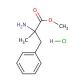 α-Methyl-DL-phenylalanine methyl ester hydrochloride (CAS 64665-60-7) - chemical structure image