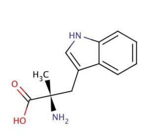 &alpha;-Methyl-L-tryptophan (CAS 16709-25-4) - chemical structure image